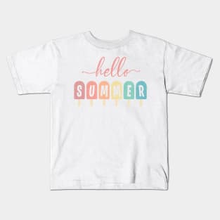 Hello Summer Ice Cream Kids T-Shirt